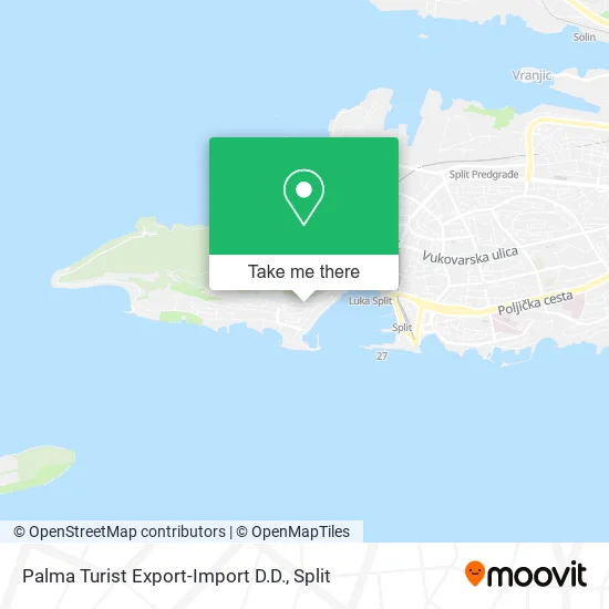 Palma Turist Export-Import D.D. map