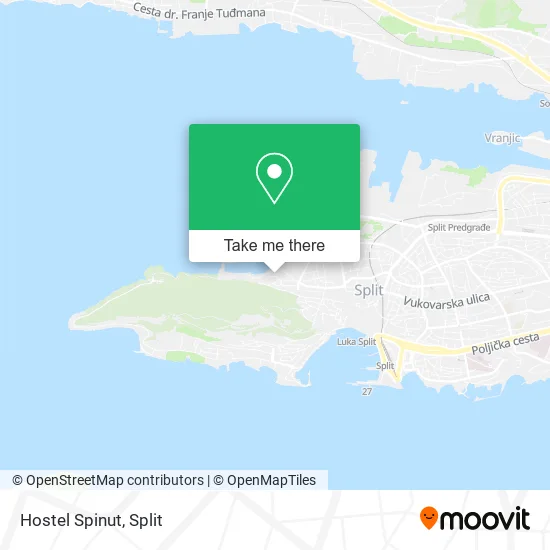 Hostel Spinut map