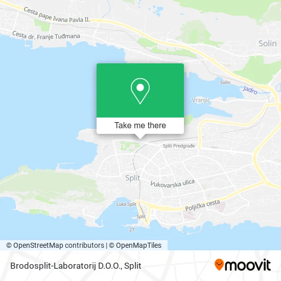 Brodosplit-Laboratorij D.O.O. map