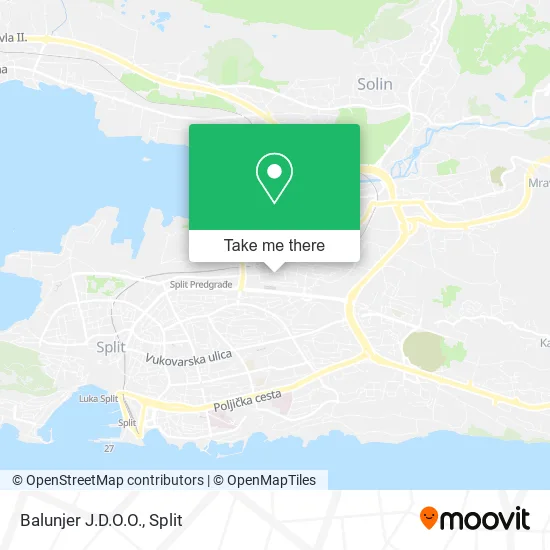 Balunjer J.D.O.O. map