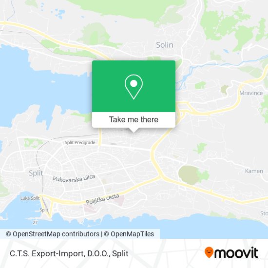 C.T.S. Export-Import, D.O.O. map