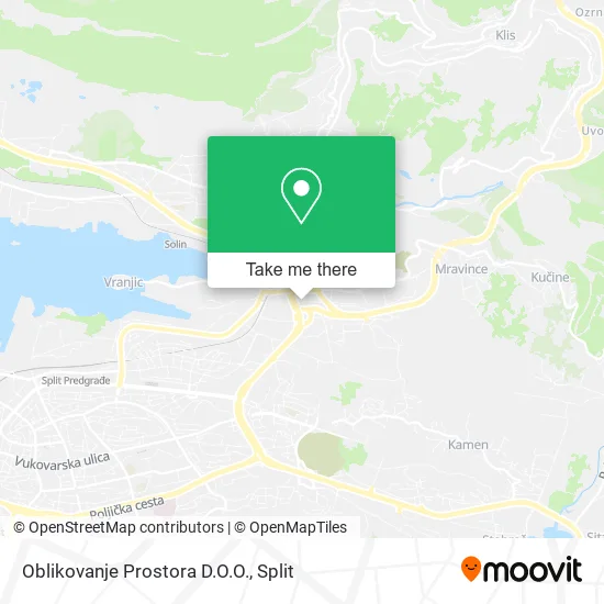 Oblikovanje Prostora D.O.O. map