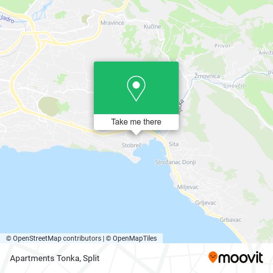 Apartments Tonka map