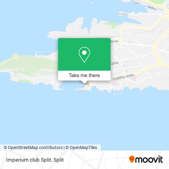 Imperium club Split map