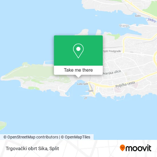 Trgovački obrt Sika map