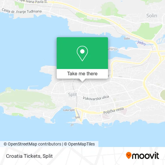 Croatia Tickets map
