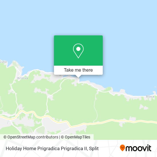 Holiday Home Prigradica Prigradica II map