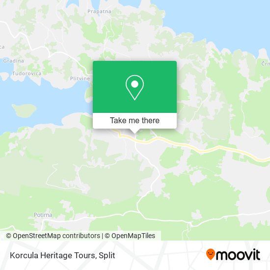 Korcula Heritage Tours map