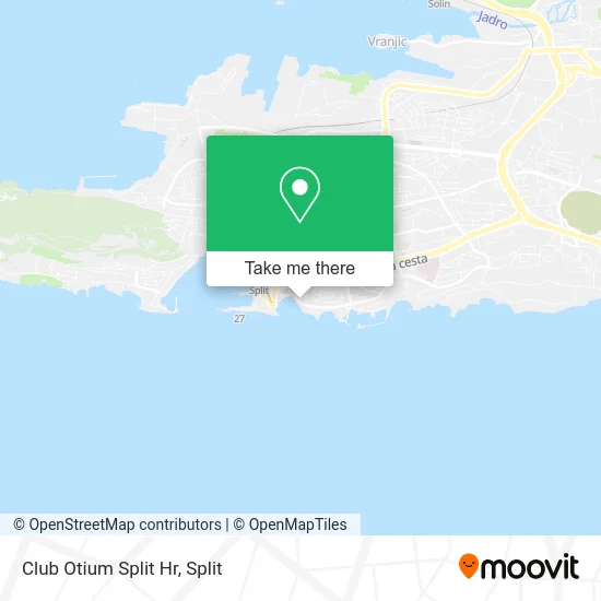 Club Otium Split Hr map