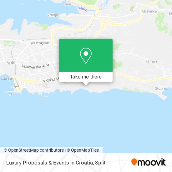 Luxury Proposals & Events in Croatia map