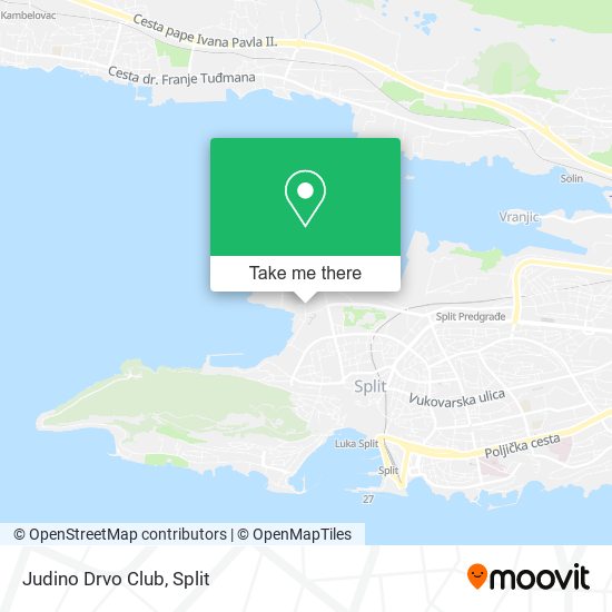 Judino Drvo Club map