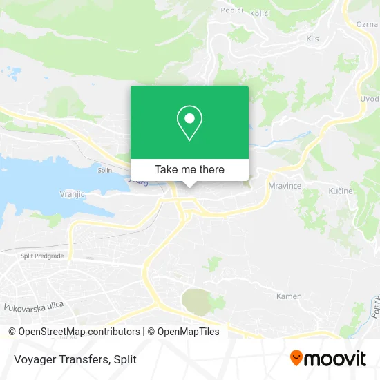 Voyager Transfers map