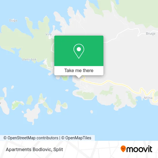 Apartments Bodlovic map