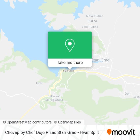 Chevap by Chef Duje Pisac Stari Grad - Hvar map