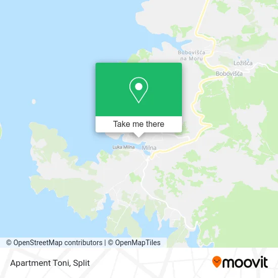 Apartment Toni map
