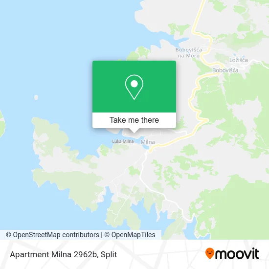 Apartment Milna 2962b map