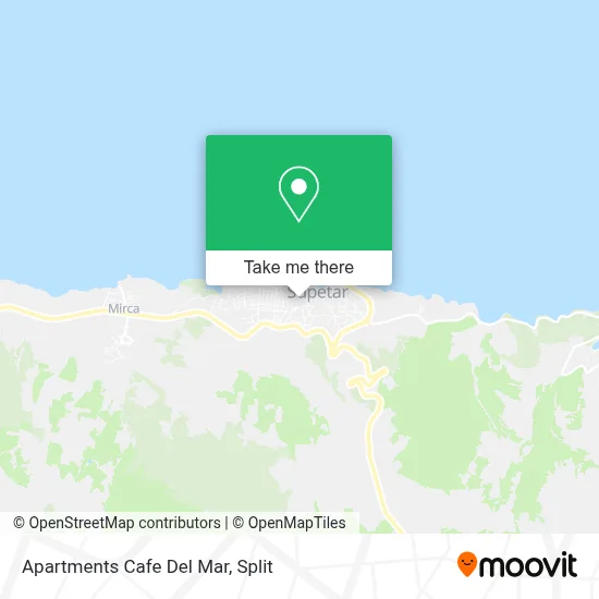 Apartments Cafe Del Mar map