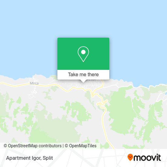 Apartment Igor map