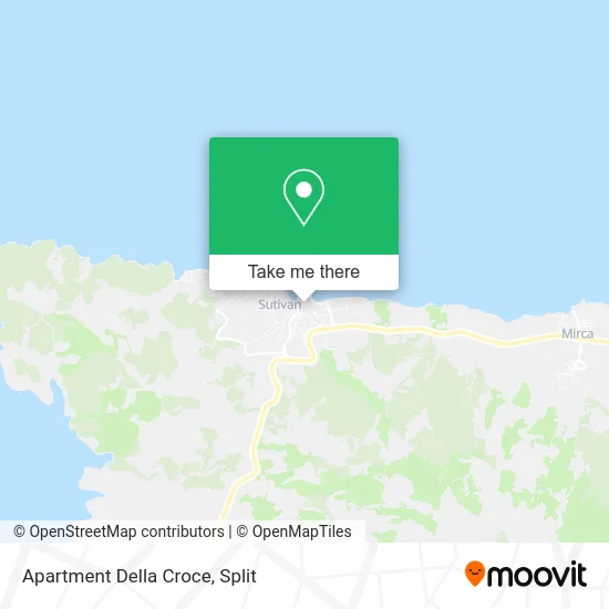 Apartment Della Croce map