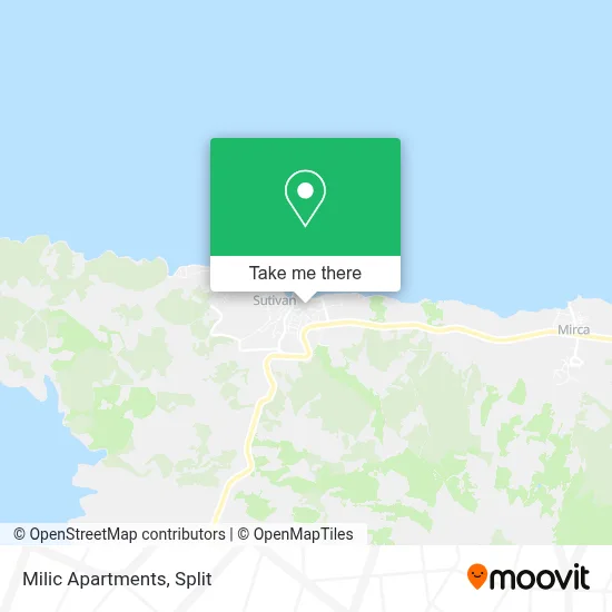 Milic Apartments map