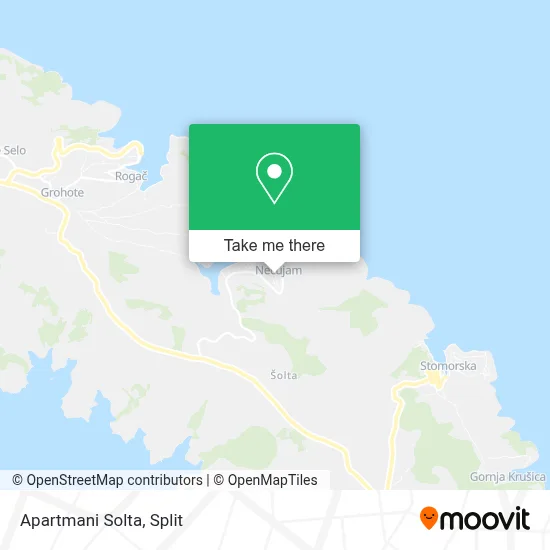 Apartmani Solta map