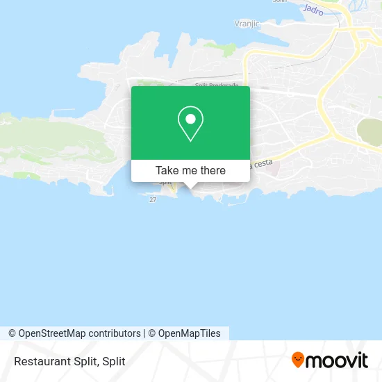 Restaurant Split map