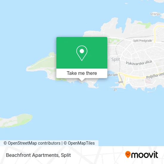 Beachfront Apartments map