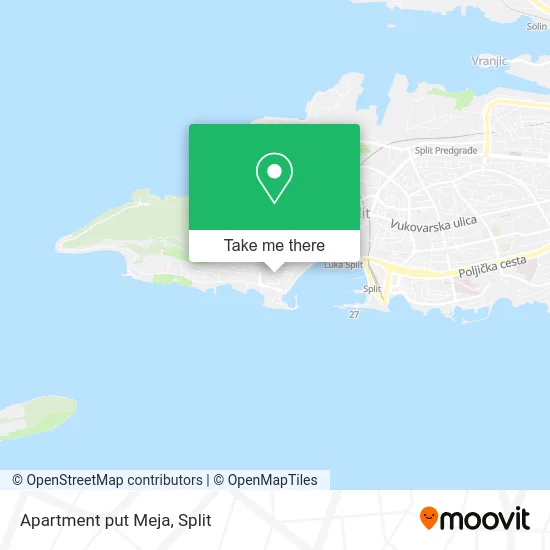 Apartment put Meja map
