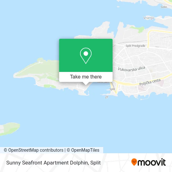 Sunny Seafront Apartment Dolphin map