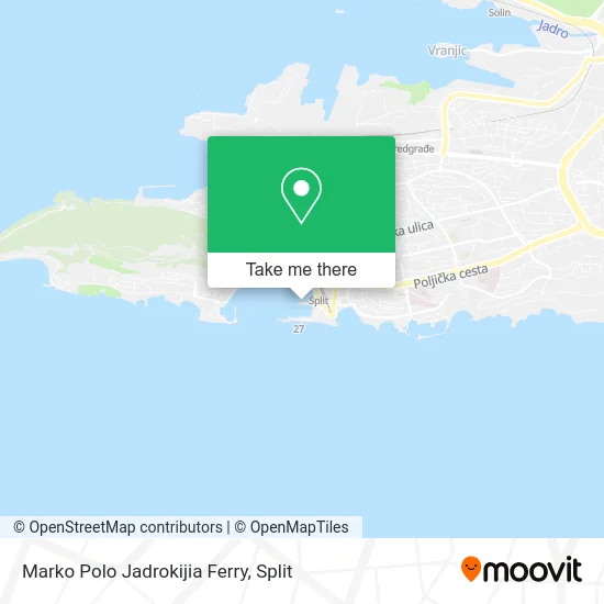 Marko Polo Jadrokijia Ferry map