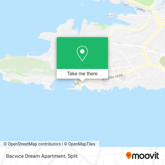 Bacvice Dream Apartment map