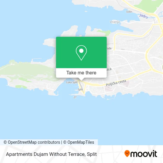 Apartments Dujam Without Terrace map
