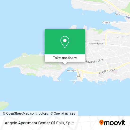 Angelo Apartment Center Of Split map
