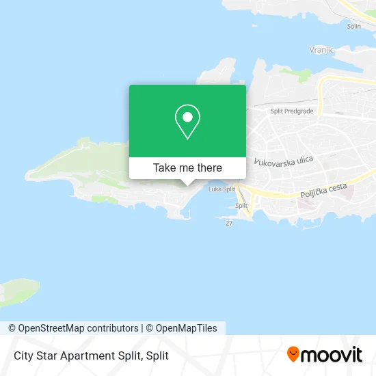 City Star Apartment Split map