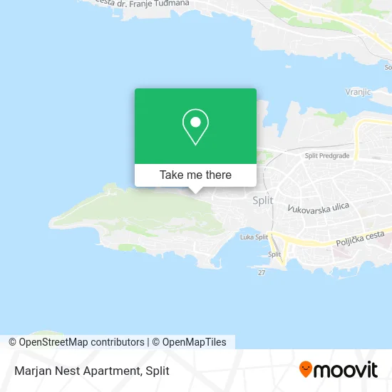 Marjan Nest Apartment map