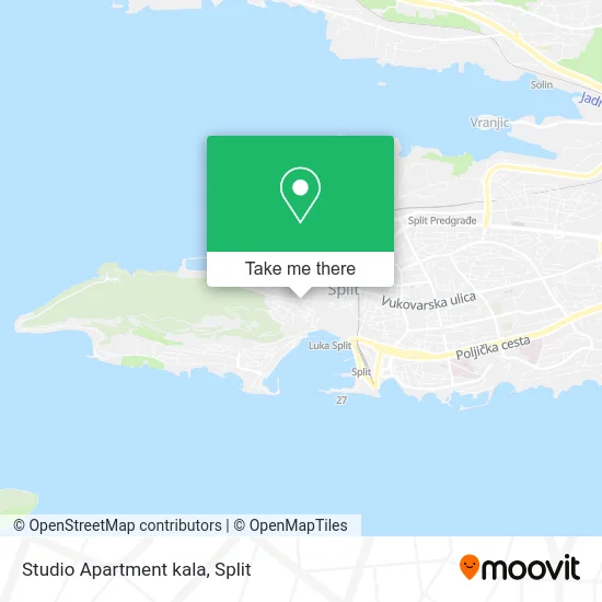 Studio Apartment kala map