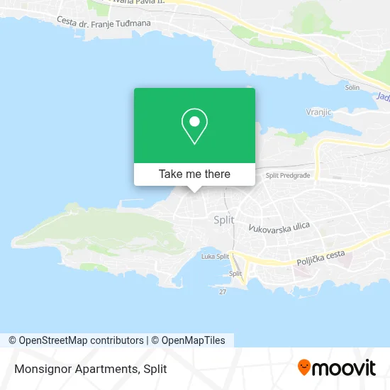 Monsignor Apartments map