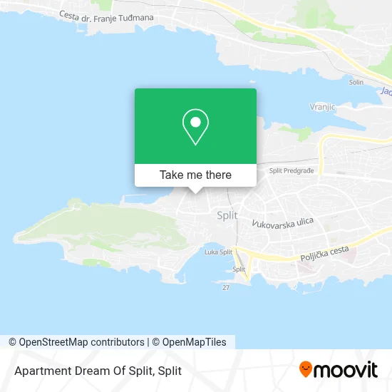 Apartment Dream Of Split map
