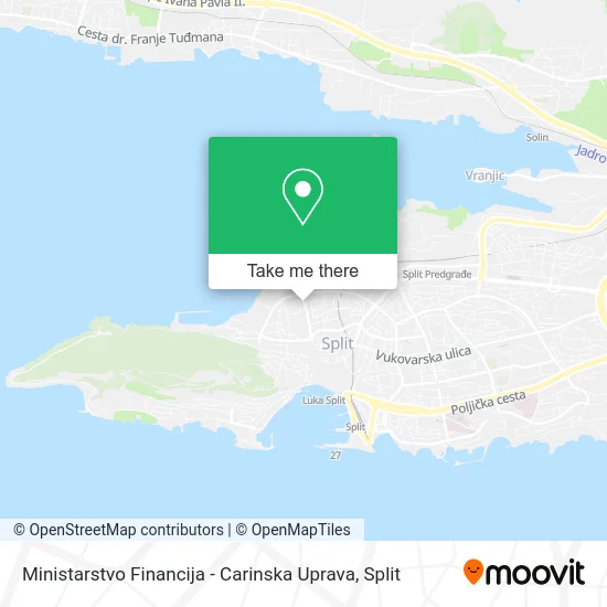 Ministarstvo Financija - Carinska Uprava map