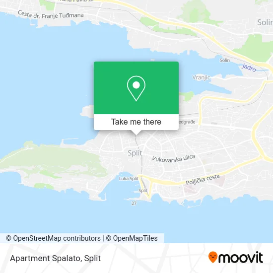 Apartment Spalato map