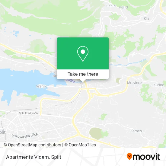 Apartments Videm map