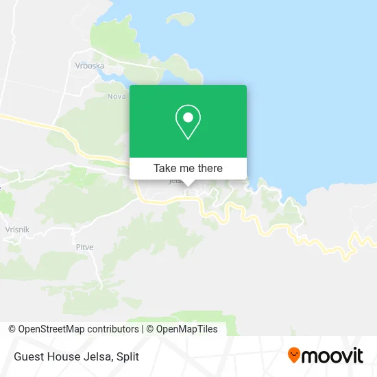 Guest House Jelsa map