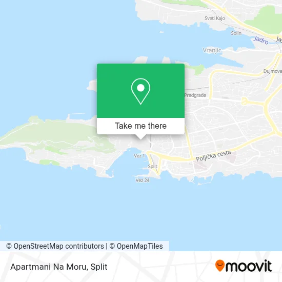 Apartmani Na Moru map