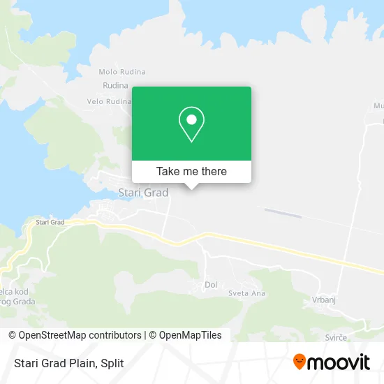 Stari Grad Plain map