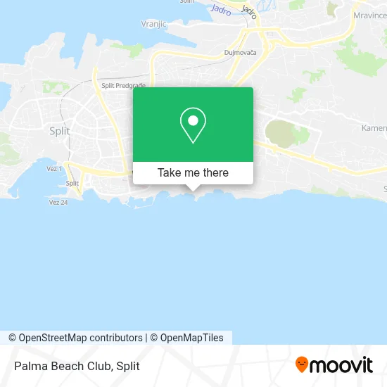 Palma Beach Club map