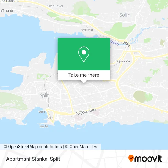 Apartmani Stanka map