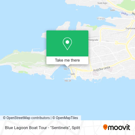 Blue Lagoon Boat Tour - "Sentinels" map