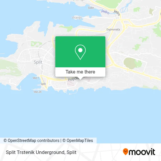 Split Trstenik Underground map