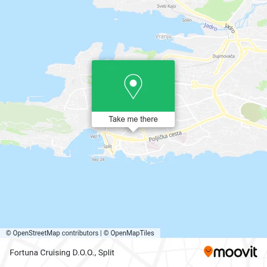 Fortuna Cruising D.O.O. map