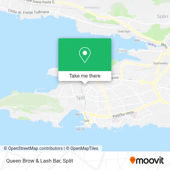 Queen Brow & Lash Bar map